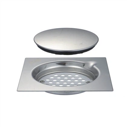 Draen Llawr gyda Rwber